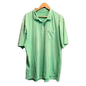 B. Draddy Masters USA Green Pima Cotton Short Sleeve Men's Polo T-Shirt Size XXL